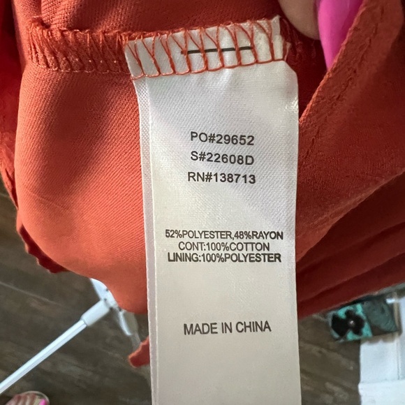 Altar'd State Coral Crochet Midi Dress NWT - Picture 7 of 7